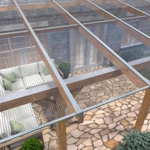 Polycarbonaat kanaalplaat | 16 mm | Profiel ECO | Voordeelpakket | Plaatbreedte 980 mm | Helder | Novalite | Breedte 3,05 m | Lengte 2,00 m #3