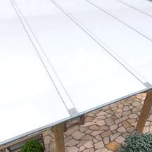 Polycarbonaat kanaalplaat | 16 mm | Profiel Zeven | Voordeelpakket | Plaatbreedte 980 mm | Opaal wit | Warmtewerend | Breedte 9,25 m | Lengte 2,00 m #3