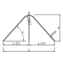 Vlakke hoeknok 40° | Zwart Vlakke hoeknok | 40° | Zwart #2