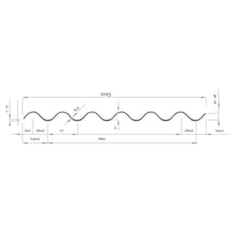 Vezelcement golfplaat Cemfort B65 | Zwart | 2,75 m #3