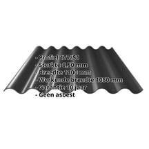 Vezelcement golfplaat P76 | Zwart | 1220 mm #2