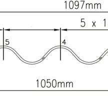 Vezelcement golfplaat P76 | Zwart | 1220 mm #3