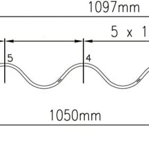 Vezelcement golfplaat P76 | Zwart | 3050 mm #3