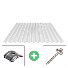 Polycarbonaat golfplaat | 76/18 | Voordeelpakket
