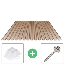 PVC damwandplaat | 70/18 | Voordeelpakket