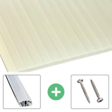 Acrylaat kanaalplaat | 16 mm | Profiel A1 | Voordeelpakket