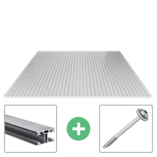 Acrylaat kanaalplaat | 16 mm | Profiel ECO | Voordeelpakket