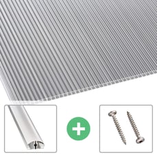 Polycarbonaat kanaalplaat | 10 mm | Profiel A4 | Voordeelpakket
