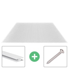 Polycarbonaat kanaalplaat | 16 mm | Profiel Zeven | Voordeelpakket