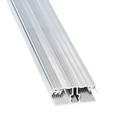 A2 Deckprofiel + rubber profielband | Koppelprofiel | 16 mm | Aluminium en rubber | Blank | 2,00 m