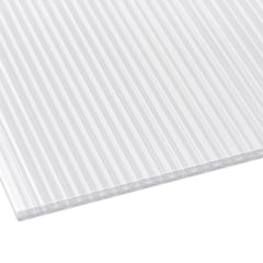 Polycarbonaat kanaalplaat | 16 mm | Breedte 98 cm | Opaal wit | X-Structuur | 2,00 m