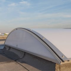 Kopschot Alumon | Type 1/7 | Set | Dagmaat 1,00 m | Opaal wit | Warmtewerend