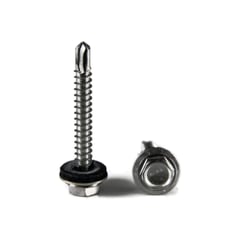 RVS schroeven | Voor montage profieltop op houten constructie | 6,5 x 65 mm D16 | Blank