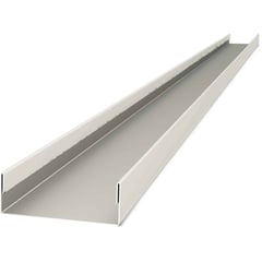 U-profiel | 30 x 43 x 30 x 2100 mm | Staal 0,50 mm | 25 µm Polyester | 9002 - Grijswit