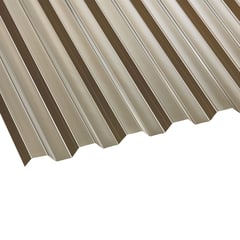 Polycarbonaat damwandplaat | 76/18 | 0,80 mm | Brons | 2,00 m