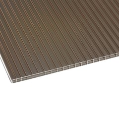 Polycarbonaat kanaalplaat | 16 mm | Breedte 98 cm | Brons | UV-wering 2-zijdig | 2,00 m