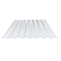 PVC golfplaat | 130/30 | Profiel 8 | 1,40 mm | Helder, licht blauw getint | 1,25 m