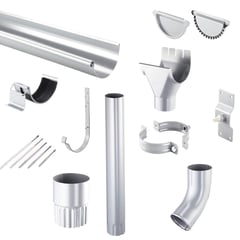 Titaanzink dakgoot voordeelpakket 3,00 m | Ø 125/90 mm