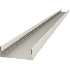 U-profiel | 30 x 43 x 30 x 2100 mm | Staal 0,50 mm | 25 µm Polyester | 9002 - Grijswit