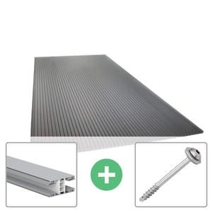 Polycarbonaat kanaalplaat | 16 mm | Profiel Mendig | Voordeelpakket