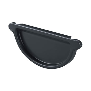Goot einddeksel | Staal | Ø 125 mm | 7016 - Antracietgrijs