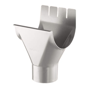 Goot uitlaatstuk | Staal | Ø 125/100 mm | 9007 - Grijs aluminiumkleurig