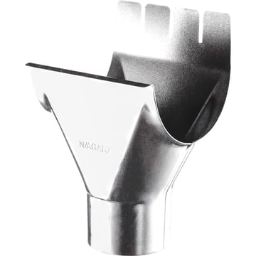 Goot uitlaatstuk | Staal | Ø 125/90 mm | Verzinkt