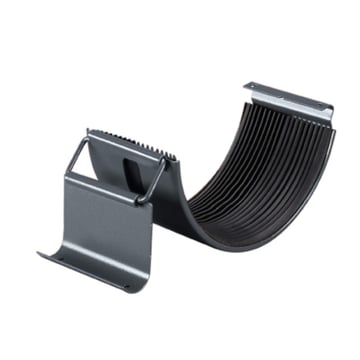 Goot verbindingsstuk met rubber | Staal | Ø 125 mm | 7016 - Antracietgrijs