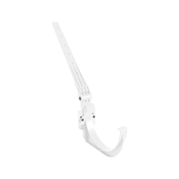 Gootbeugel verstelbaar | PVC | Ø 125 mm | Kleur wit
