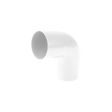 Regenpijp bocht 60° | PVC | Ø 75 mm | Kleur wit