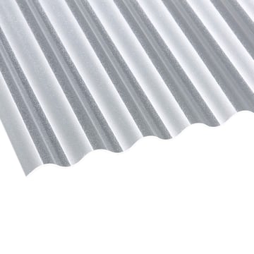 Acrylaat golfplaat | 76/18 | 3,00 mm | Helder | C-Structuur | 2000 mm