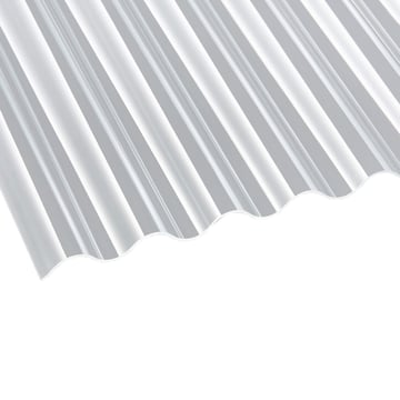 Acrylaat golfplaat | 76/18 | 3,00 mm | Helder | 2000 mm