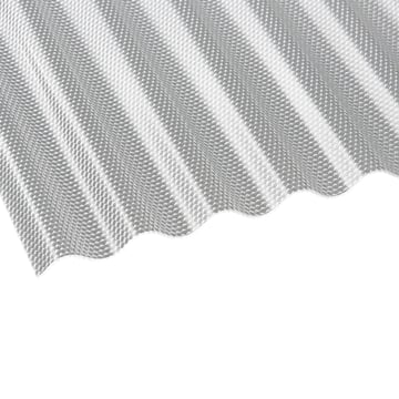 Acrylaat golfplaat | 76/18 | 3,00 mm | Helder | Honingraatstructuur | 2000 mm