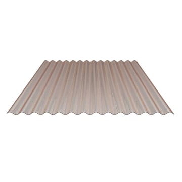 Polycarbonaat golfplaat | 76/18 | 2,80 mm | Brons | Honingraatstructuur | 2000 mm