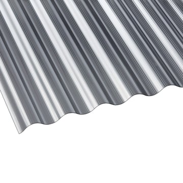 Polycarbonaat golfplaat | 76/18 | 1,40 mm | Antraciet | Ribbelstructuur | 2000 mm