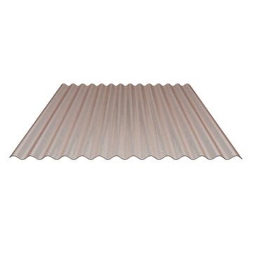 Polycarbonaat golfplaat | 76/18 | 2,80 mm | Brons | Honingraatstructuur | 2000 mm