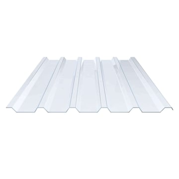 PVC damwandplaat | 207/35 | 1,50 mm | Helder, licht blauw getint | 2000 mm