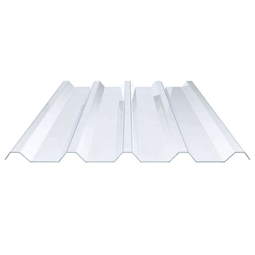 PVC damwandplaat | 250/50 | 1,50 mm | Helder, licht blauw getint | 2000 mm