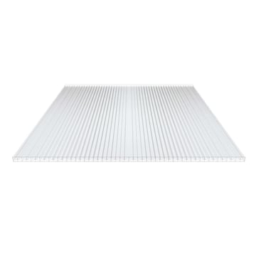 Polycarbonaat kanaalplaat | 25 mm | Breedte 980 mm | Helder | Extra sterk | 2000 mm