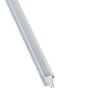 Afsluitprofiel | Voor boven- of onderkant | 16 mm | Aluminium | Breedte 980 mm | Blank
