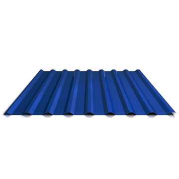 Damwandplaat 20/1100 | Dak | Anti-Drup 1000 g/m² | Staal 0,50 mm | 25 µm Polyester | 5010 - Gentiaanblauw
