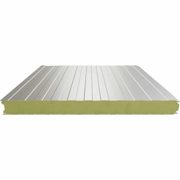 Sandwich Paneel Wall 1100 80 | Gevel | Kern 80 mm | 25 µm Polyester | 9002 - Grijswit | 3000 mm