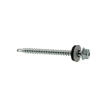 Verzinkte schroeven | Voor montage profieltop op houten constructie | 4,8 x 60 mm D14 | Blank