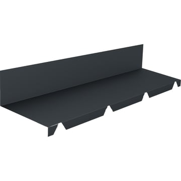 Muuraansluiting | 235 x 35 x 130 x 2100 mm | 100° | Staal 0,50 mm | 25 µm Polyester | 7016 - Antracietgrijs