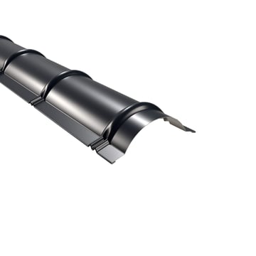 Ronde nok | 1,86 m | Aluminium 0,70 mm | 25 µm Polyester | 7016 - Antracietgrijs