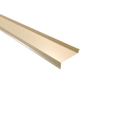 Vensterbank | 50 x 115 x 40 x 2000 mm | Staal 0,75 mm | 25 µm Polyester | 1015 - Licht ivoorkleurig