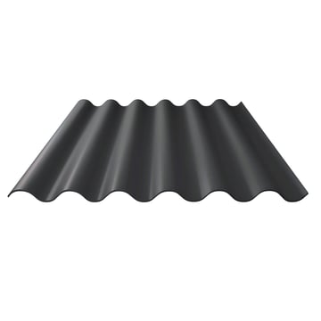 Polyester golfplaat Stabipol | 177/51 | 1,8 mm | Donkergrijs | 2000 mm
