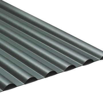 PVC profielplaat SINTRA | 77/18 | 1,20 mm | Antraciet metallic | 2000 mm