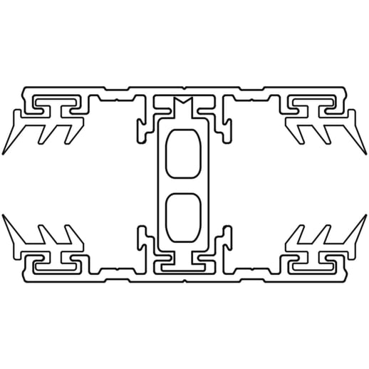 A3 Thermoprofiel | Mittelprofiel | 16 mm | Aluminium | Blank | 5,00 m #3