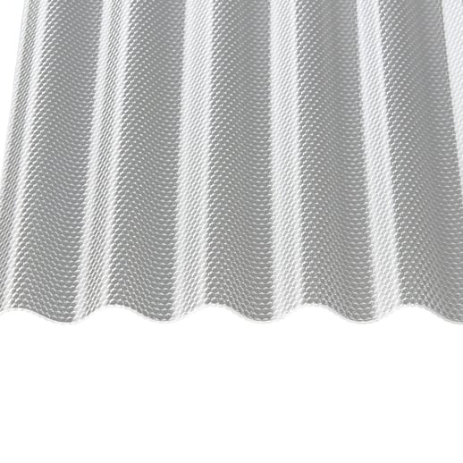 Acrylaat golfplaat | 76/18 | Voordeelpakket | 3,00 mm | Helder | Honingraatstructuur | Breedte 3,98 m | Lengte 4,00 m #4